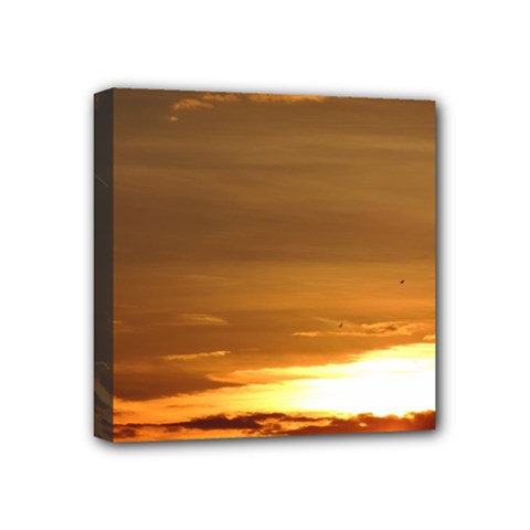 Summer Sunset Mini Canvas 4  X 4  by picsaspassion