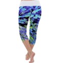 Colorful Floral Art Capri Yoga Leggings View4