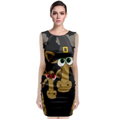 Giraffe Halloween Party Classic Sleeveless Midi Dress by Valentinaart