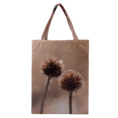 Withered Globe Thistle In Autumn Macro Classic Tote Bag by wsfcow