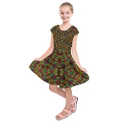 Mandela Check Kids  Short Sleeve Dress by MRTACPANS
