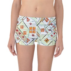 Multicolor Abstract Painting  Boyleg Bikini Bottoms by GabriellaDavid