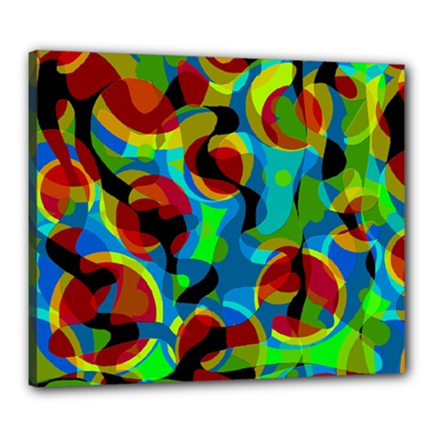 Colorful Smoothie  Canvas 24  X 20  by Valentinaart