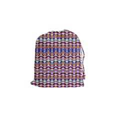 Ethnic Colorful Pattern Drawstring Pouches (small)  by dflcprints