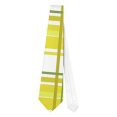 Yellow Plaid Pattern Neckties (one Side)  by Valentinaart