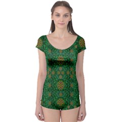 Magic Peacock Night Boyleg Leotard  by pepitasart