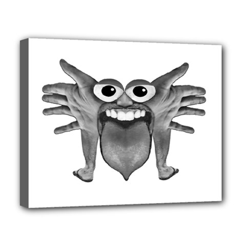Body Part Monster Illustration Deluxe Canvas 20  X 16   by dflcprints