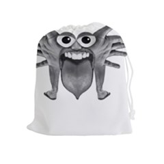 Body Part Monster Illustration Drawstring Pouches (extra Large) by dflcprints