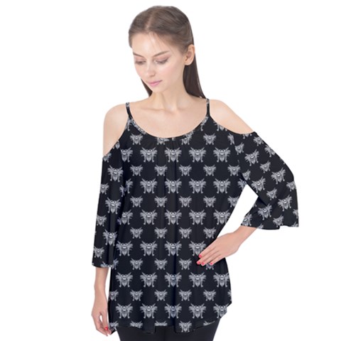 Body Part Monster Illustration Pattern Flutter Tees by dflcprintsclothing