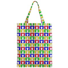 Colorful Curtains Seamless Pattern Zipper Classic Tote Bag by Amaryn4rt