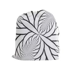 Fractal Symmetry Pattern Network Drawstring Pouches (extra Large) by Amaryn4rt