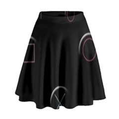 Joystick  High Waist Skirt by Valentinaart
