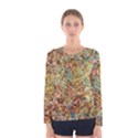 Art Modern Painting Acrylic Canvas Women s Long Sleeve Tee View1