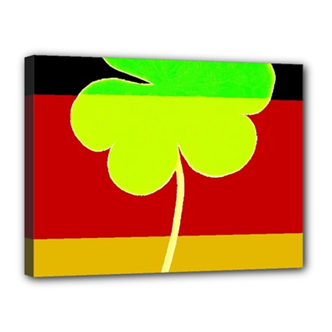 Irish German Germany Ireland Funny St Patrick Flag Canvas 16  X 12  by yoursparklingshop