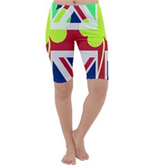 Irish British Shamrock United Kingdom Ireland Funny St  Patrick Flag Cropped Leggings  by yoursparklingshop