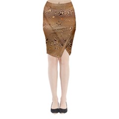 Circuit Board Midi Wrap Pencil Skirt by Amaryn4rt
