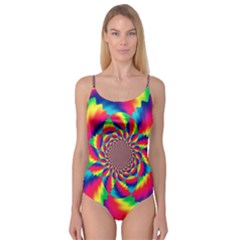 Colorful Psychedelic Art Background Camisole Leotard  by Amaryn4rt