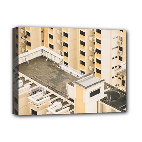 Apartments Architecture Building Deluxe Canvas 16  X 12   by Amaryn4rt