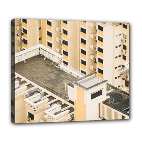 Apartments Architecture Building Deluxe Canvas 24  X 20   by Amaryn4rt
