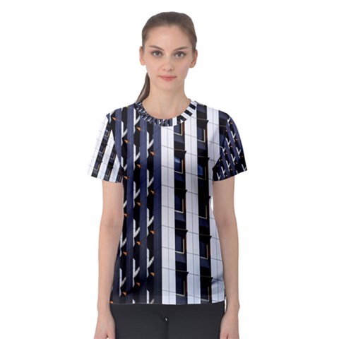 Architecture Building Pattern Women s Sport Mesh Tee by Amaryn4rt