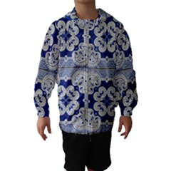 Ceramic Portugal Tiles Wall Hooded Wind Breaker (kids) by Amaryn4rt