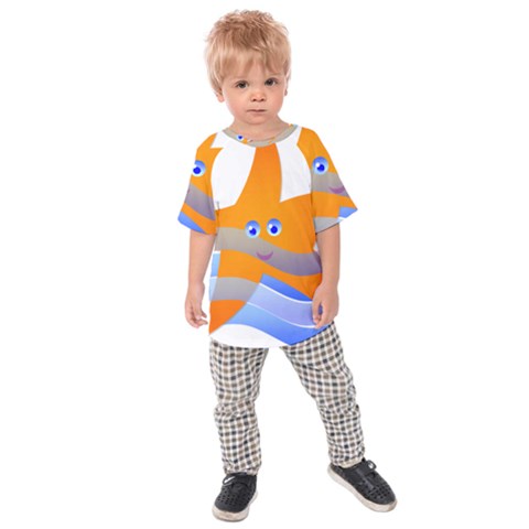 Beach Sea Sea Shell Swimming Kids  Raglan Tee by Amaryn4rt