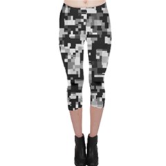 Noise Texture Graphics Generated Capri Leggings  by Nexatart