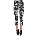 Noise Texture Graphics Generated Capri Leggings  View2