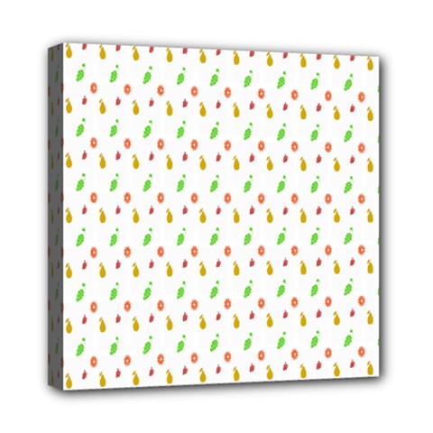 Fruit Pattern Vector Background Mini Canvas 8  X 8  by Nexatart