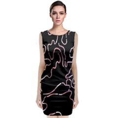 Abstract Glare Visual Art Classic Sleeveless Midi Dress by Nexatart