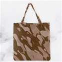 Background For Scrapbooking Or Other Beige And Brown Camouflage Patterns Grocery Tote Bag View2