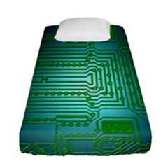 Board Conductors Circuits Fitted Sheet (single Size) by Nexatart