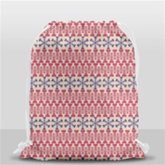 Christmas Pattern Vintage Drawstring Bag (small) by Nexatart