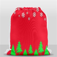 Merry Christmas Drawstring Bag (small) by Nexatart