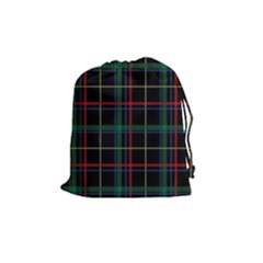 Plaid Tartan Checks Pattern Drawstring Pouches (medium)  by Nexatart