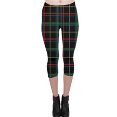 Plaid Tartan Checks Pattern Capri Leggings  by Nexatart