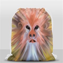 Monster Ghost Horror Face Drawstring Bag (small) by Nexatart