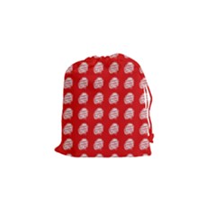 Happy Chinese New Year Pattern Drawstring Pouches (small)  by dflcprints