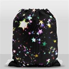 Star Ball About Pile Christmas Drawstring Bag (small) by Nexatart