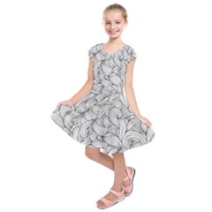 White Knot Dress Bohemian Kids  Short Sleeve Dress by Brittlevirginclothing