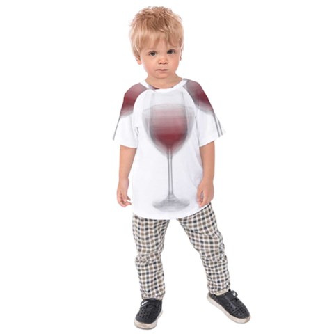 Wine Glass Steve Socha Kids  Raglan Tee by WineGlassOverlay
