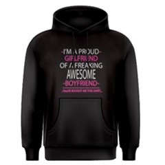 Black Proud Girlfriend Men s Pullover Hoodie by FunnySaying