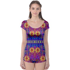 Festive Decorative Moonshine Boyleg Leotard  by pepitasart