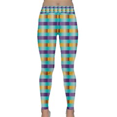 Pattern Grid Squares Texture Classic Yoga Leggings by Nexatart