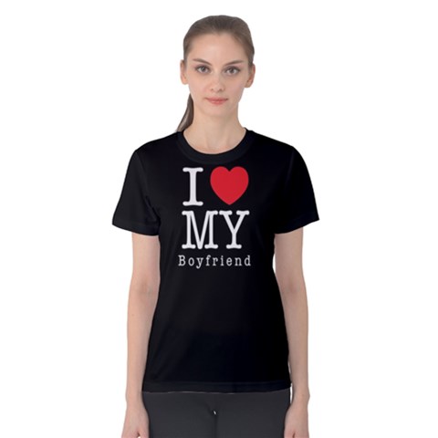 I Love My Boyfriend - Women s Cotton Tee by FunnySaying