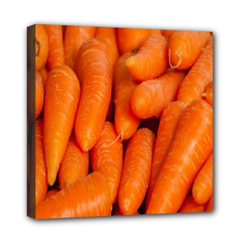 Carrots Vegetables Market Mini Canvas 8  X 8  by Nexatart