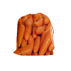 Carrots Vegetables Market Drawstring Pouches (large)  by Nexatart