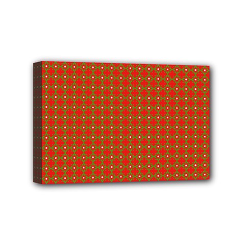 Christmas Paper Wrapping Paper Pattern Mini Canvas 6  X 4  by Nexatart