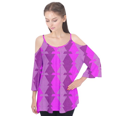 Fabric Textile Design Purple Pink Flutter Tees by Nexatart