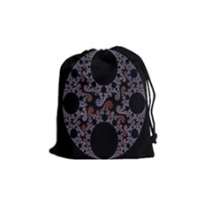 Fractal Complexity Geometric Drawstring Pouches (medium)  by Nexatart